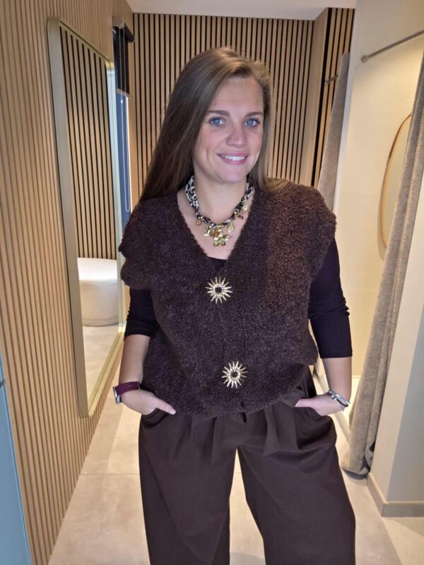 Lilie Plus - Pantalon marron velours – Image 3