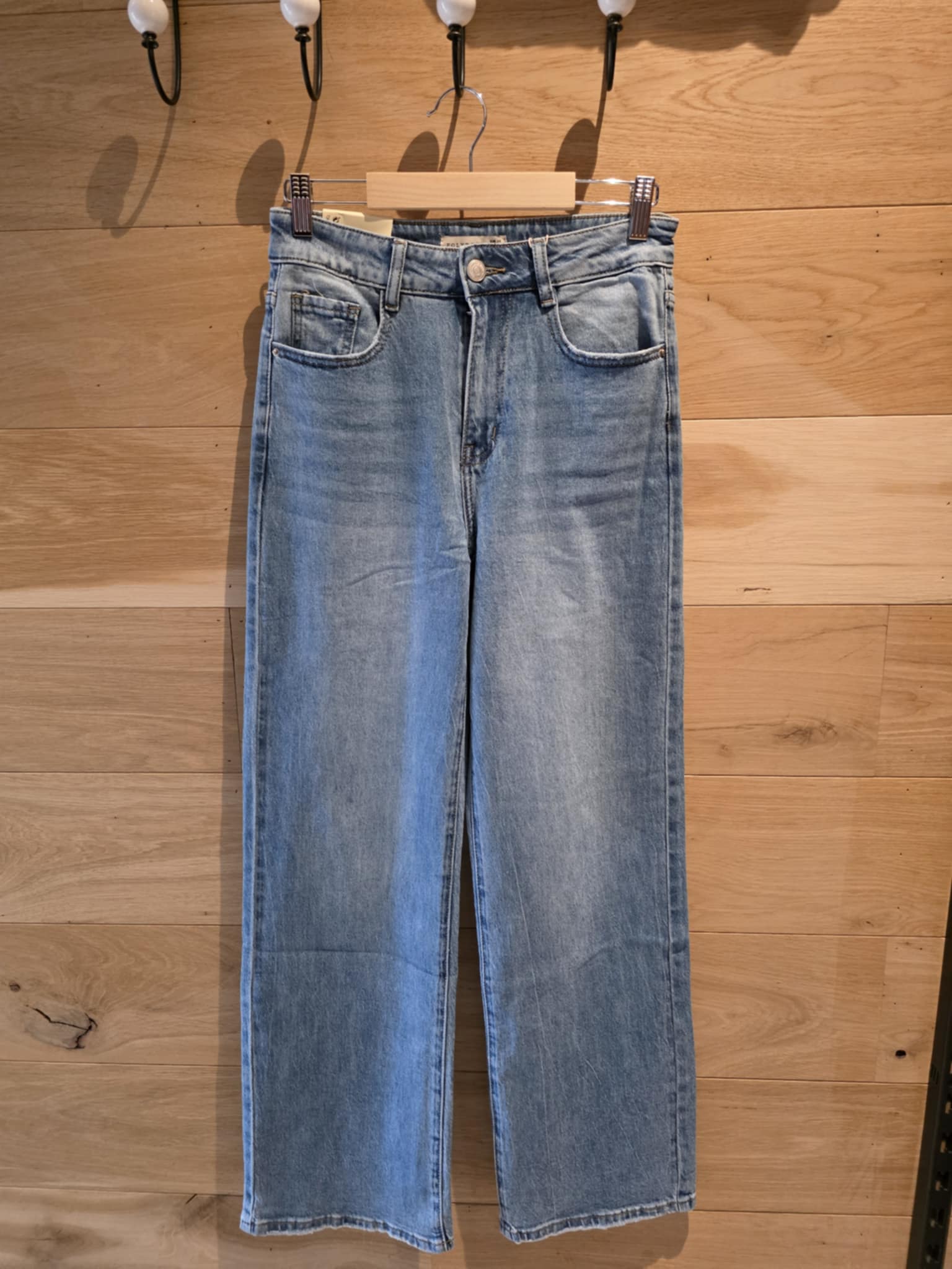 Jeans Wide Leg - Bleu