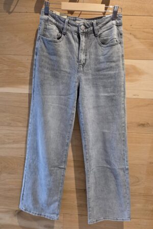 Jeans Wide Leg - Gris