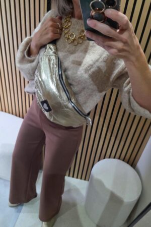 Pantalon relax chix - Camel