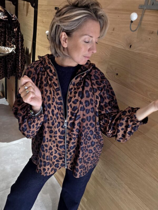Parka léger Léopard Marron