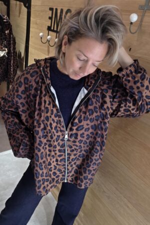 Parka léger Léopard Marron