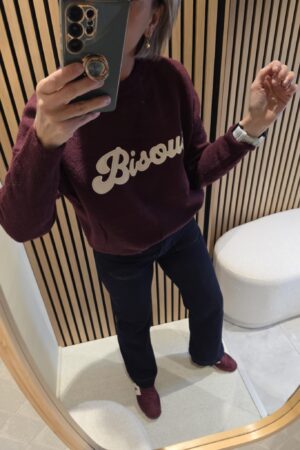 Pull Bisous - Bordeaux