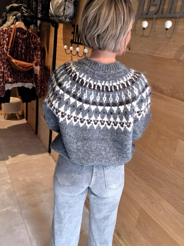 Pull Kristin - Gris – Image 3
