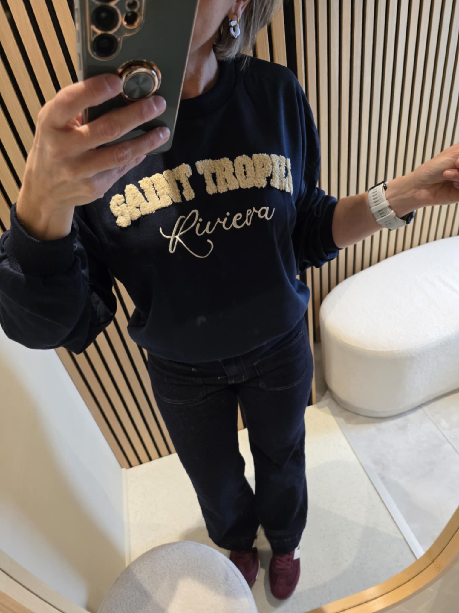 Sweat Saint-Tropez - Bleu marine – Image 4