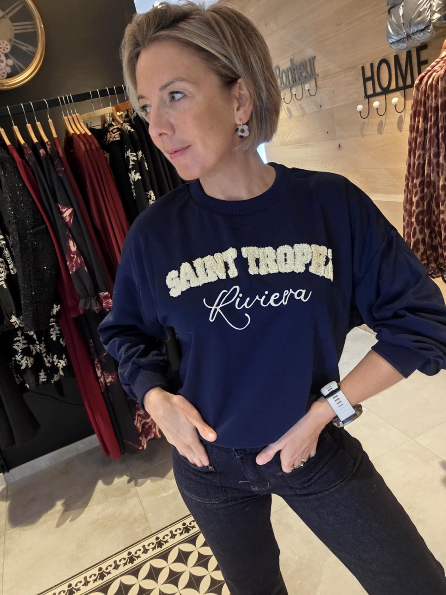 Sweat Saint-Tropez - Bleu marine