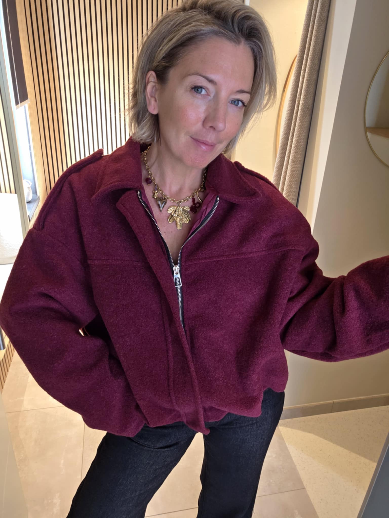 Veste Hermione - Bordeaux – Image 4