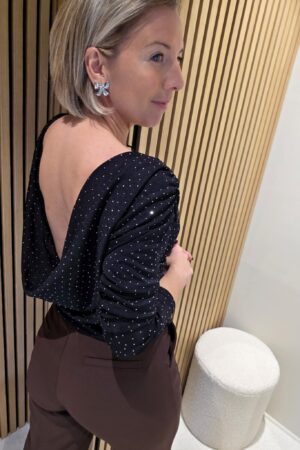 Blouse Strass dos nu