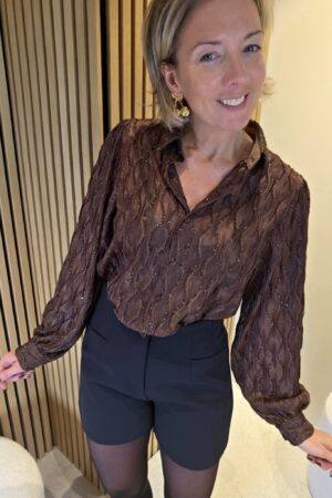 Chemisier Olga - Marron