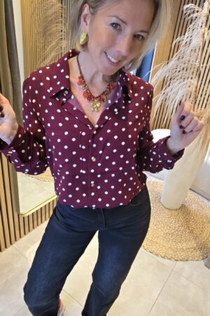 Chemisier Pois - Bordeaux