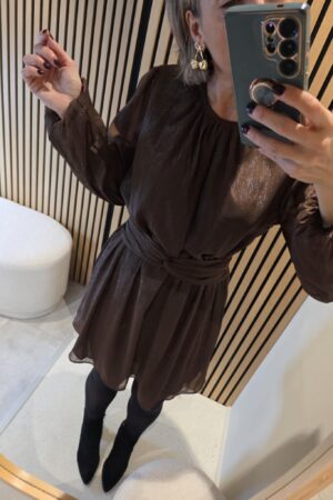 Robe Britt - Marron brillant