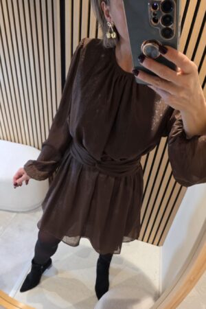 Robe Britt - Marron brillant