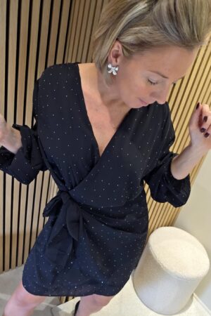 Robe Strass Cindy - Noir