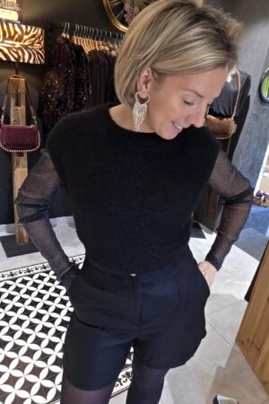 Short Brillant - Noir