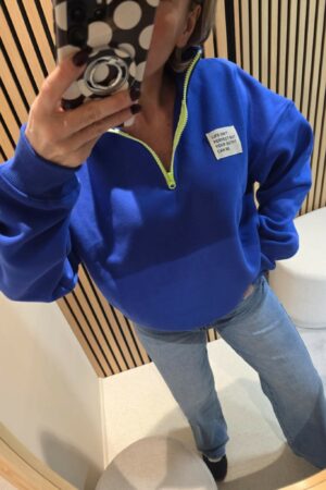 Sweat Zip - Bleu peps