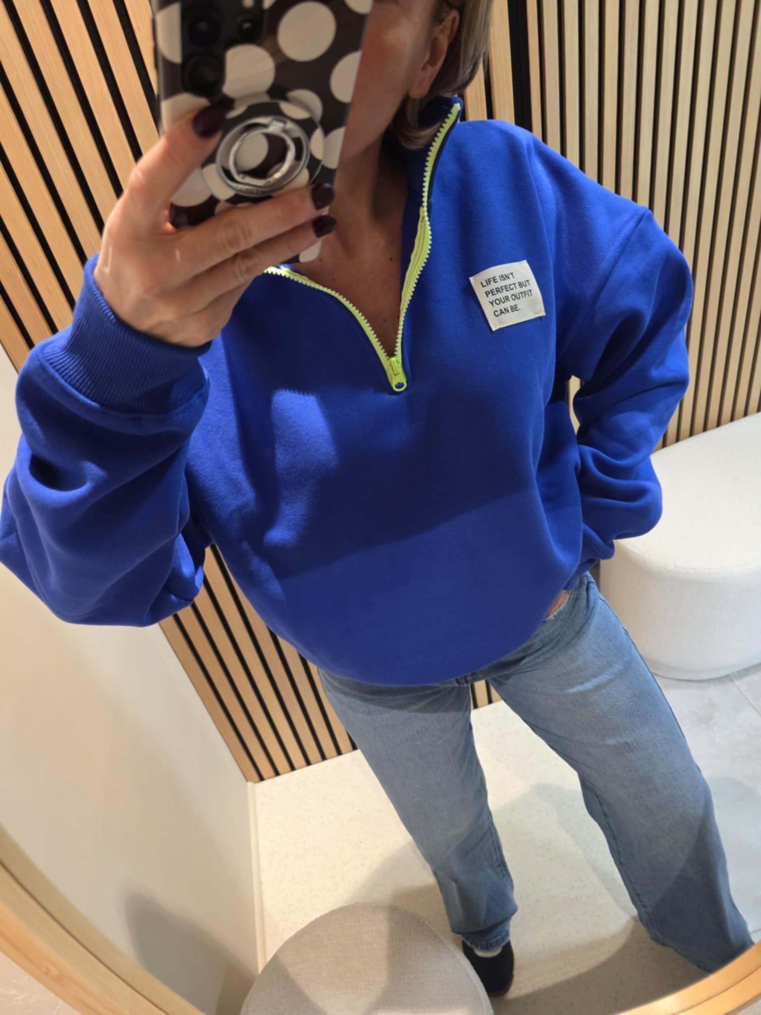 Sweat Zip - Bleu peps