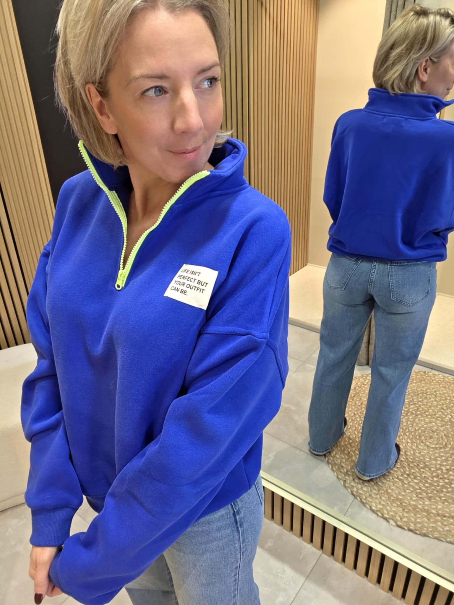 Sweat Zip - Bleu peps – Image 3