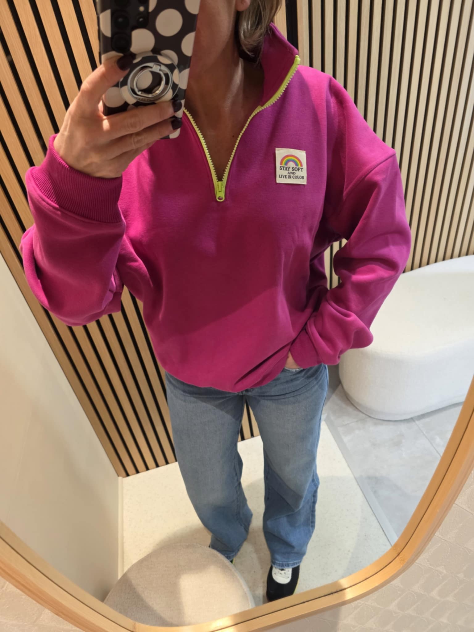 Sweat Zip - Rose peps