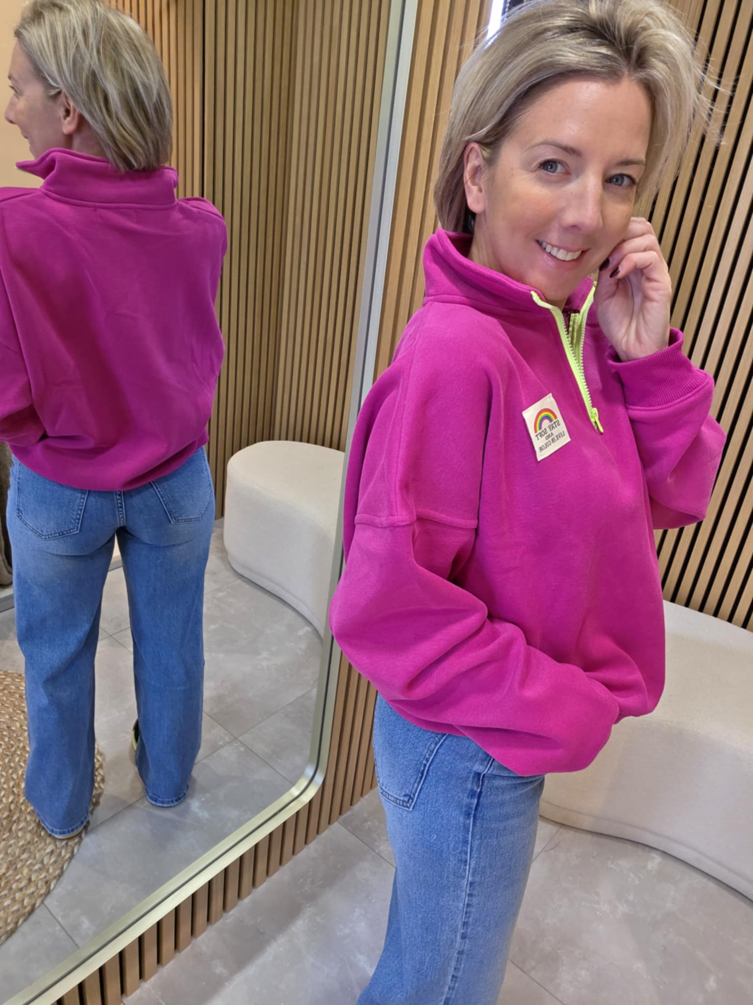 Sweat Zip - Rose peps – Image 3