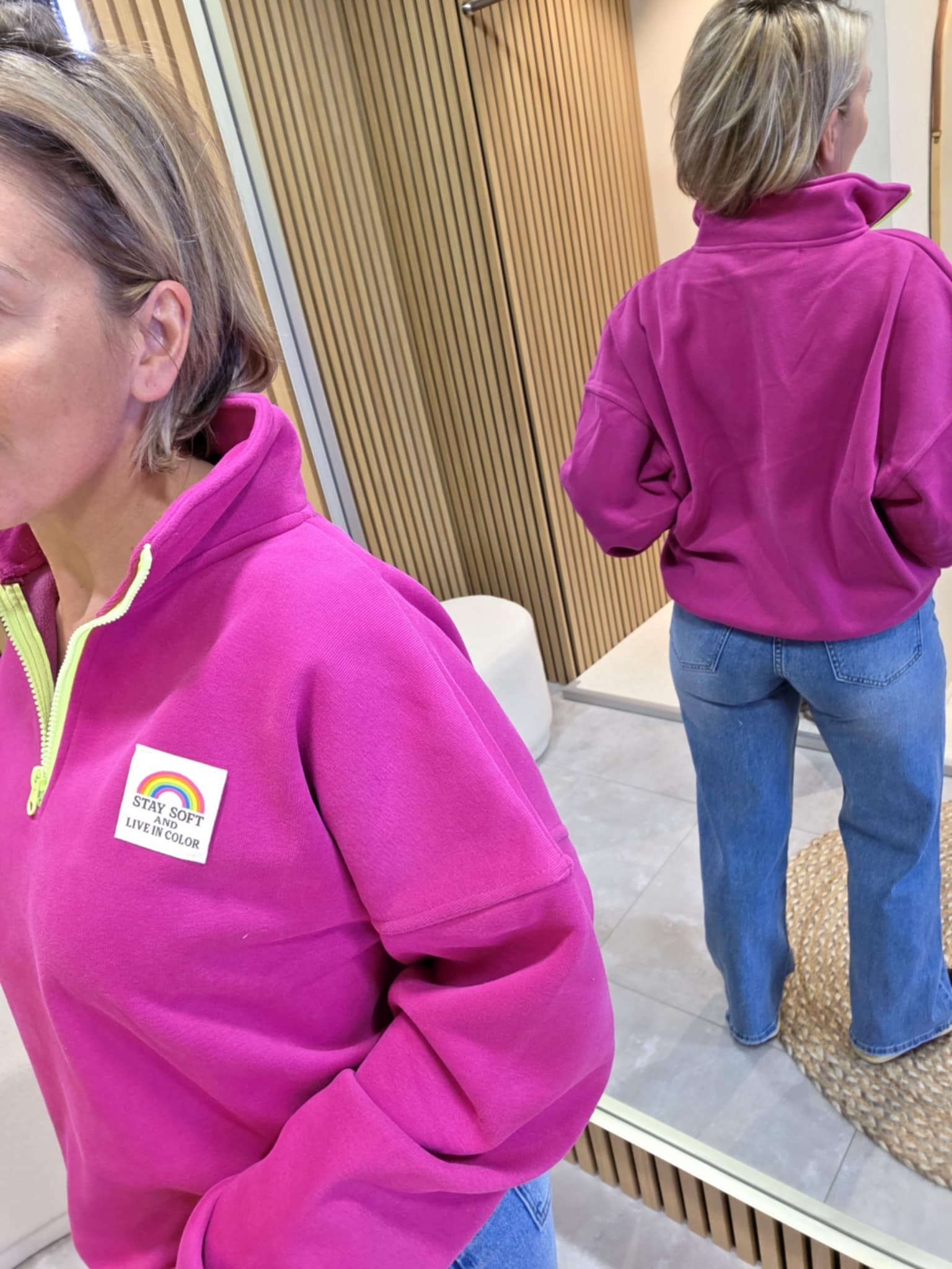 Sweat Zip - Rose peps – Image 4