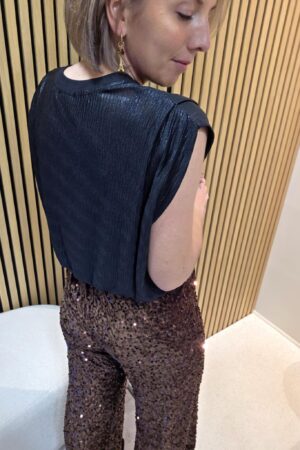 Pantalon à sequins - Marron