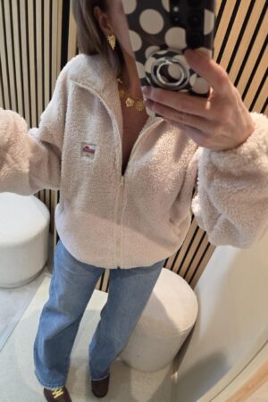 GILET Polar Zippé - Écru