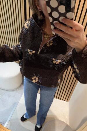 Polar fleuri - Marron