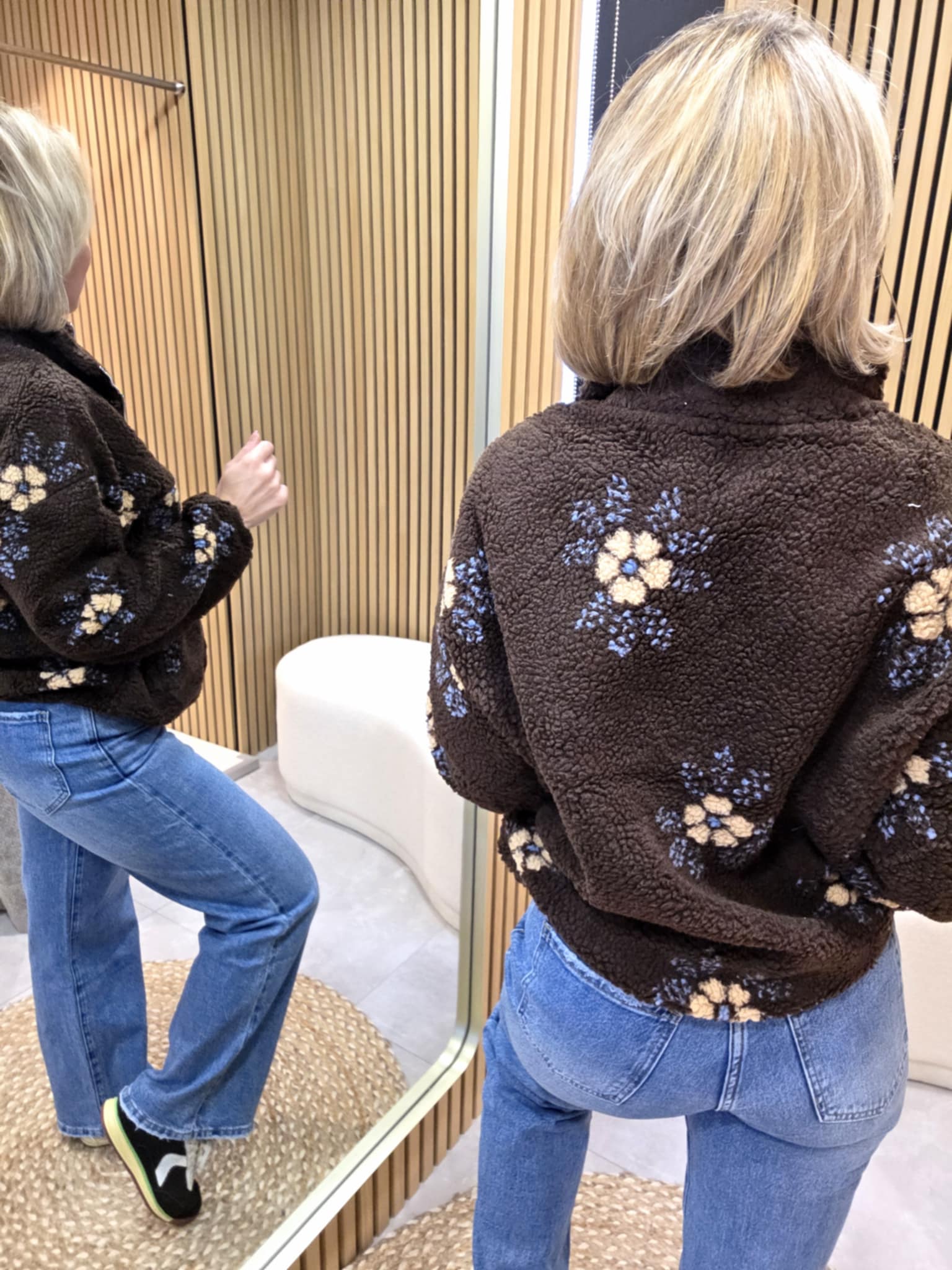 Polar fleuri - Marron – Image 3