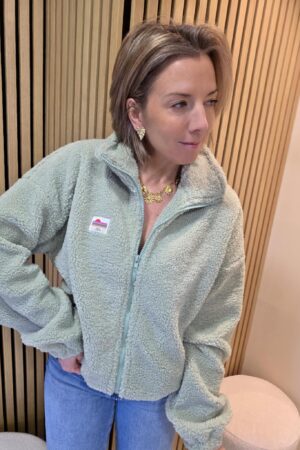 GILET Polar Zippé - Vert d'eau