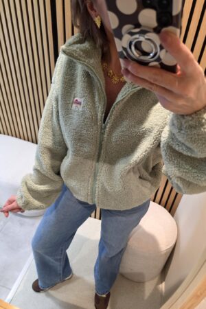 GILET Polar Zippé - Vert d'eau