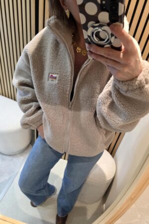 GILET Polar Zippé - Beige Taupe