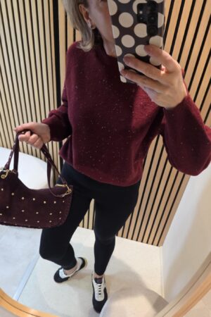 Pull Éclat - Bordeaux