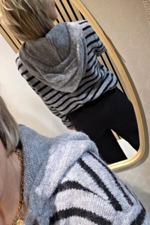 Pull rayé Gaëtanne - Gris