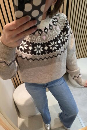 Pull Winter Love - Taupe