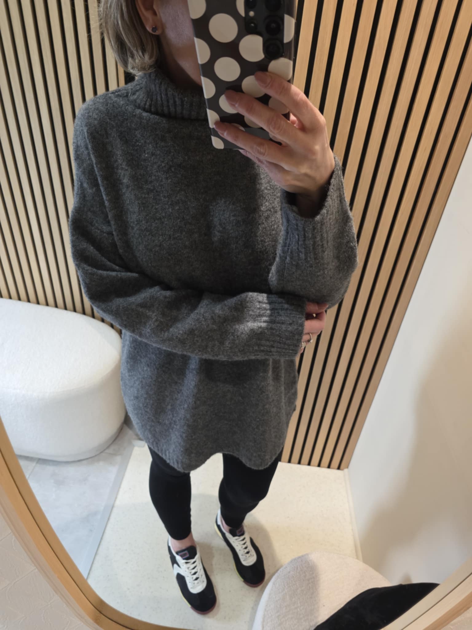 Pull mi-long - Gris – Image 2