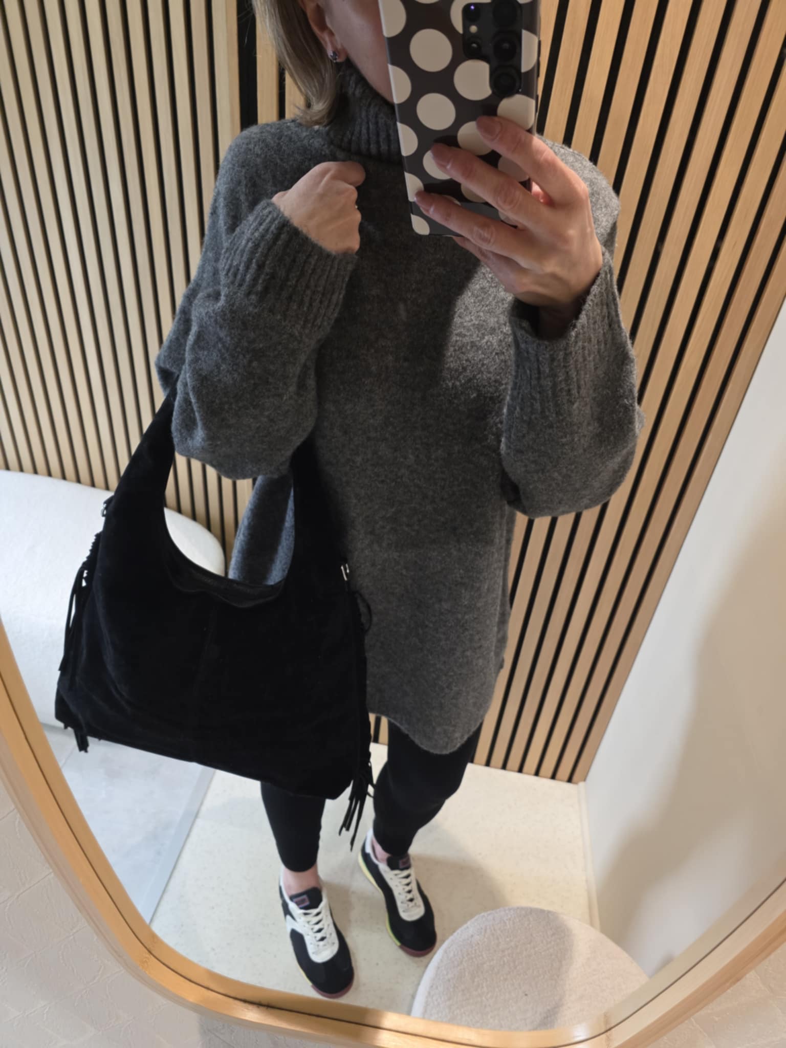 Pull mi-long - Gris – Image 3