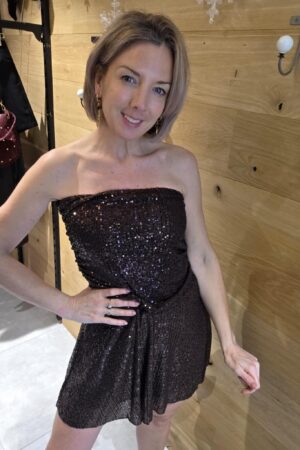 Robe Bustier - Marron