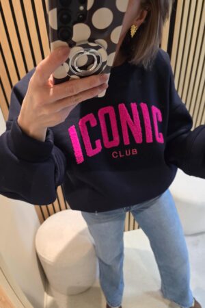 Sweat Iconic Club - Bleu Marine