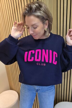 Sweat Iconic Club - Bleu Marine