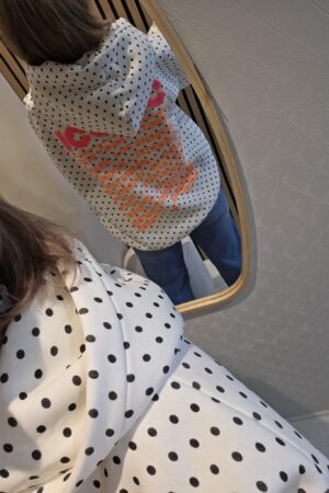 Sweat pois Iconic - Écru