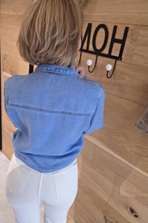 Chemise jeans avec noeud