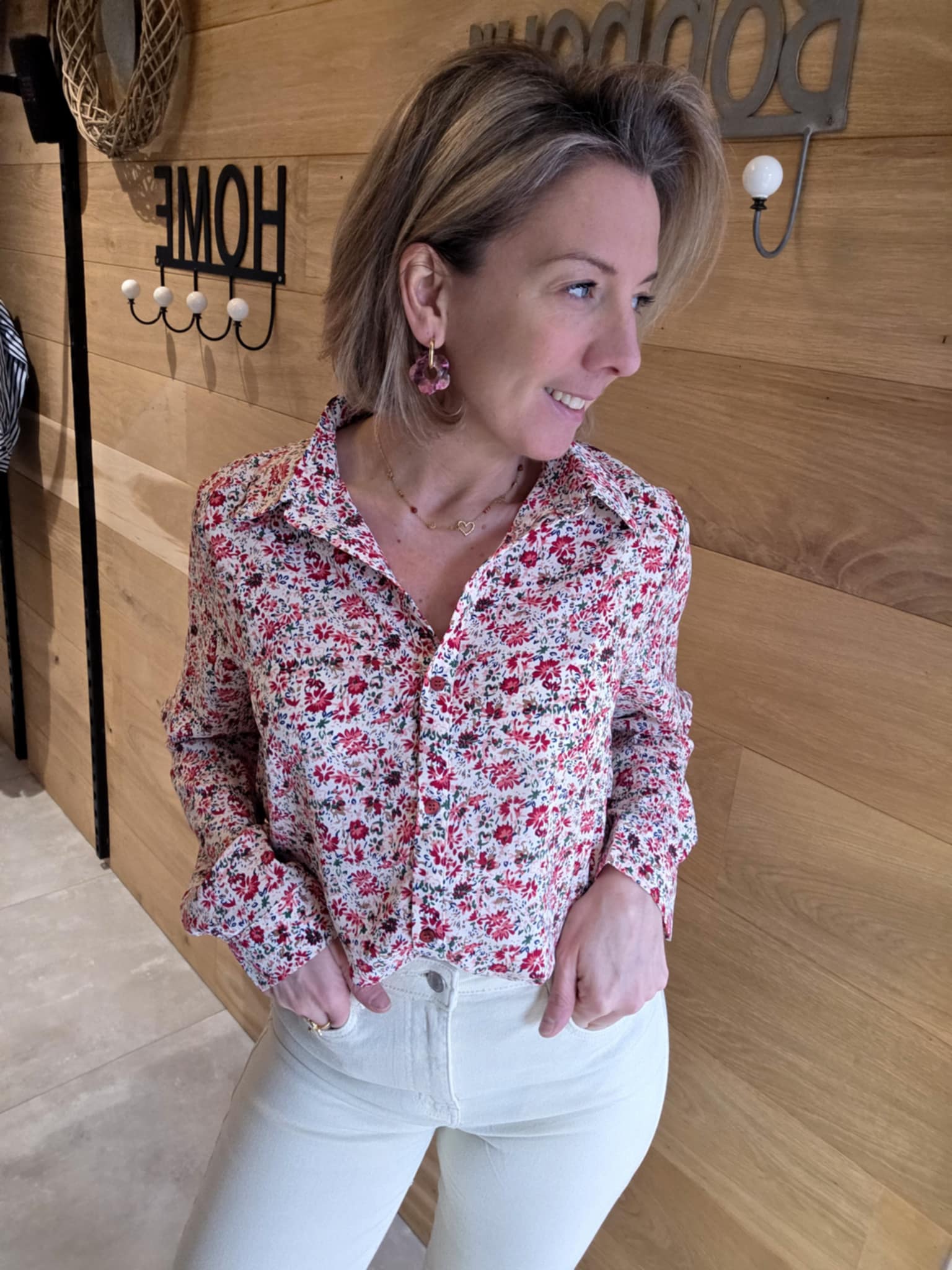 Chemisier fleuri Sophie – Image 3