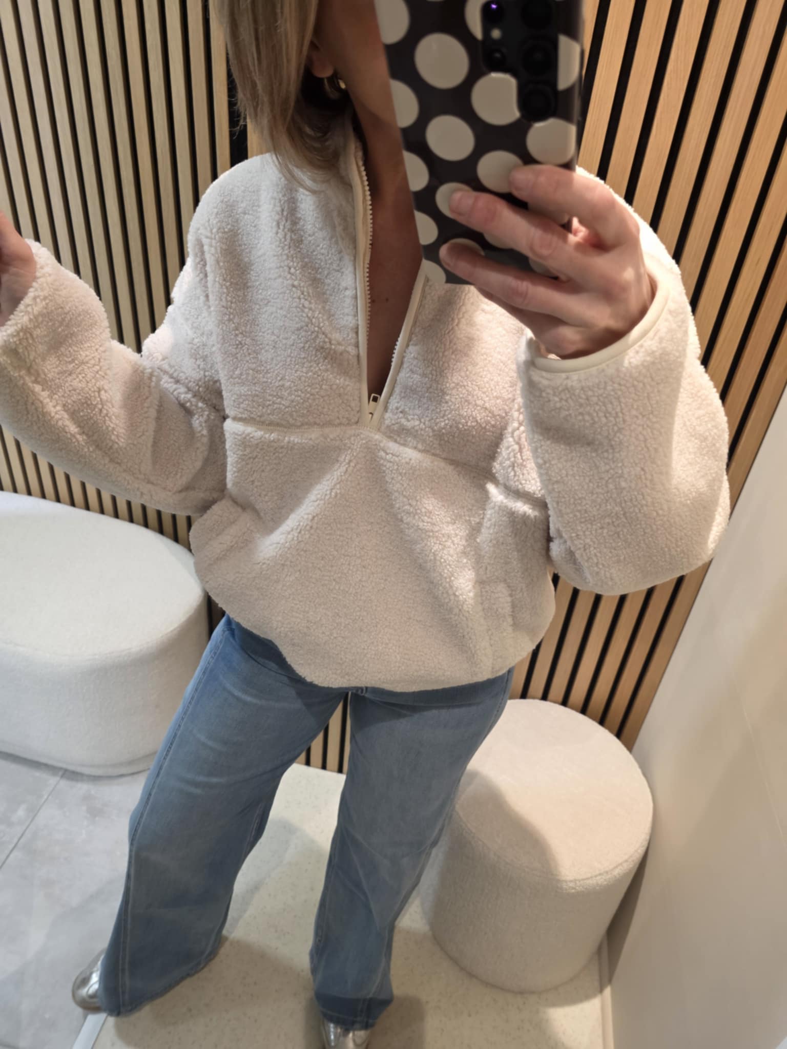 Sweat polaire - Écru – Image 2