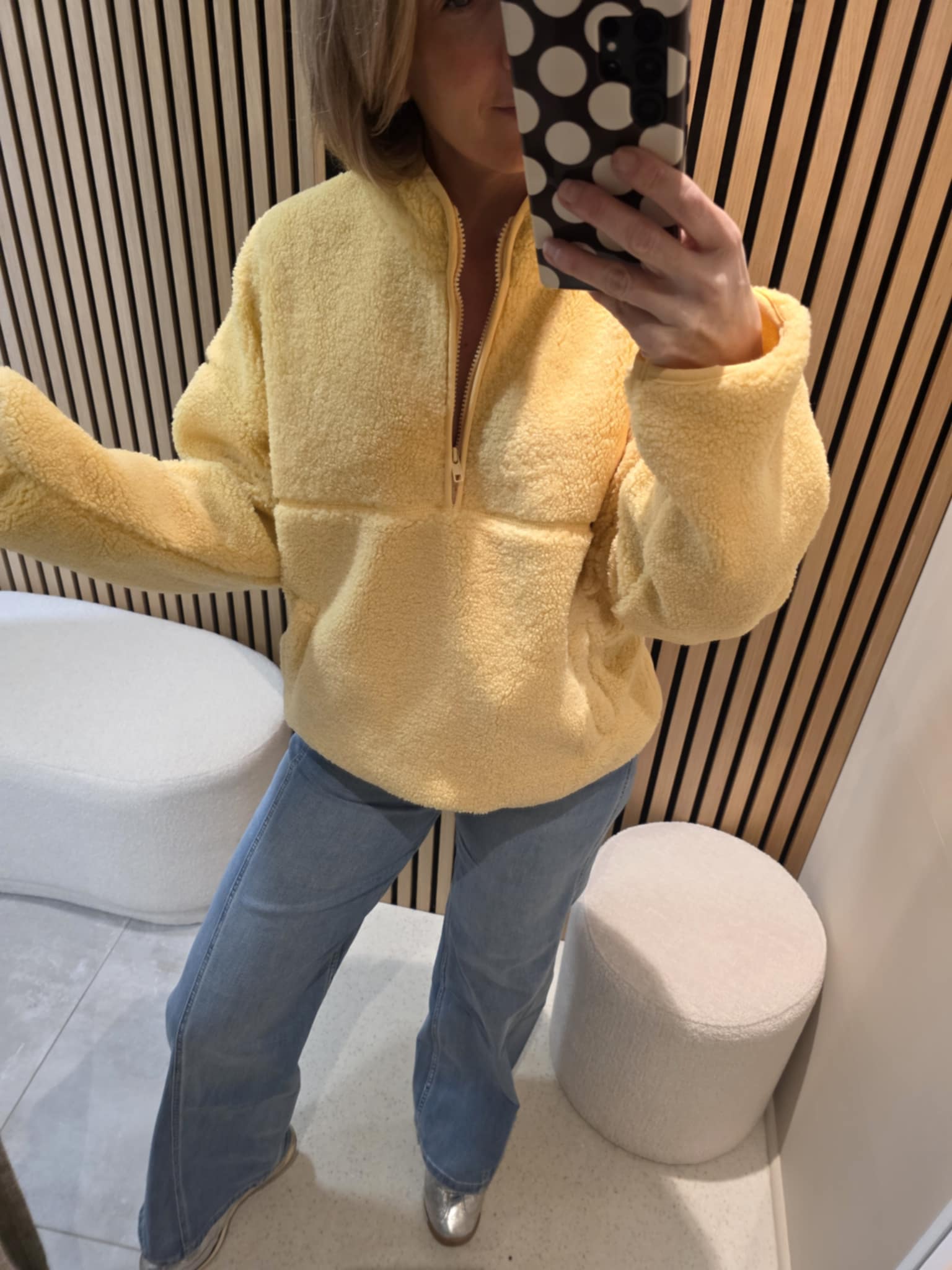 Sweat polaire - Jaune – Image 2