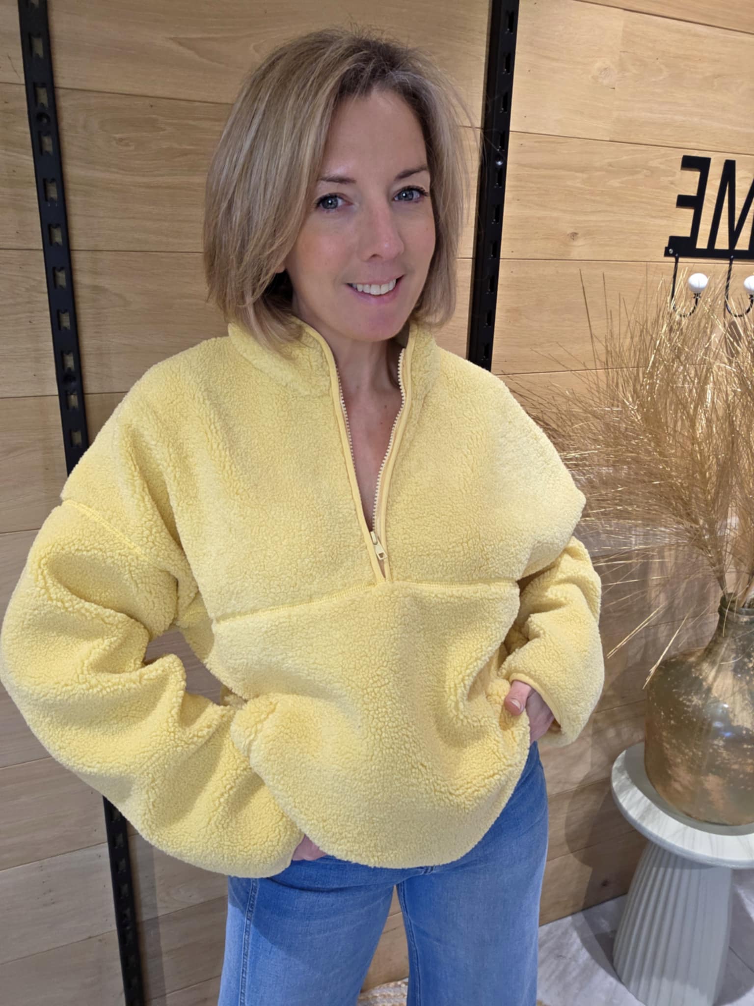 Sweat polaire - Jaune