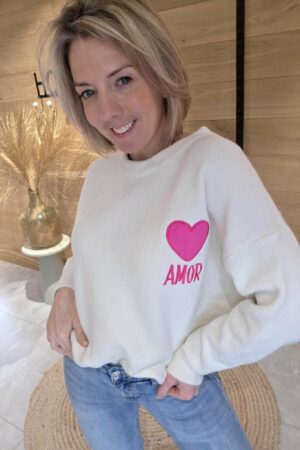 Pull Amor - Blanc cassé