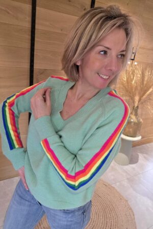 Pull Flash - Vert d'eau