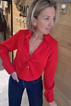 Blouse Romie - Rouge