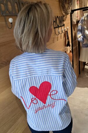 Chemise Love Yourself - Bleu