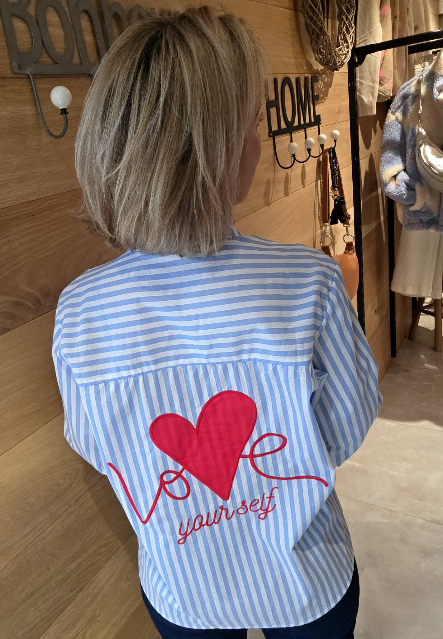 Chemise Love Yourself - Bleu